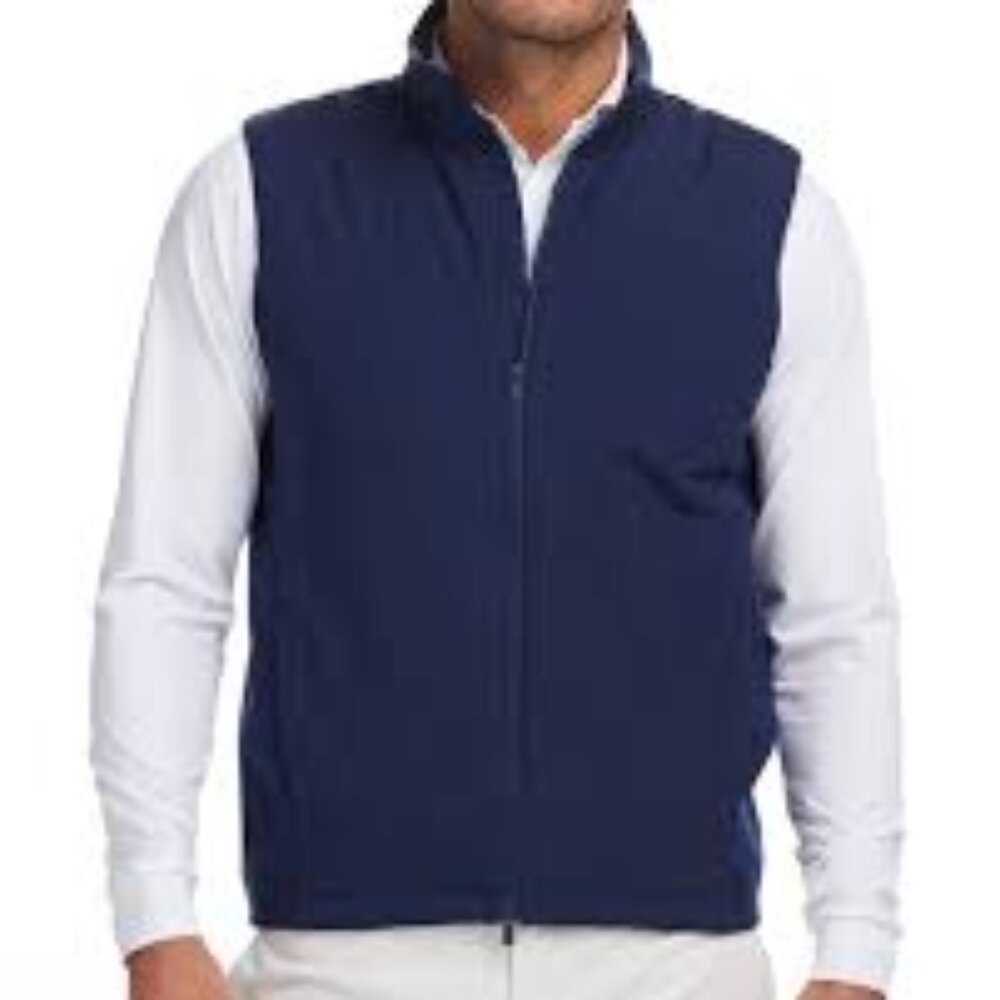 Holderness & Bourne The King Vest In Navy Blue Small